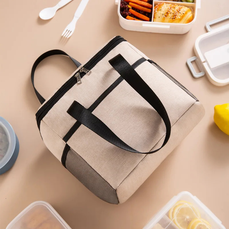 Lunch Bag Waterproof Portable Utility Cationic Large Thermal Insulation Thickened Large-capacity Bags Picnic Lunch Box 250228