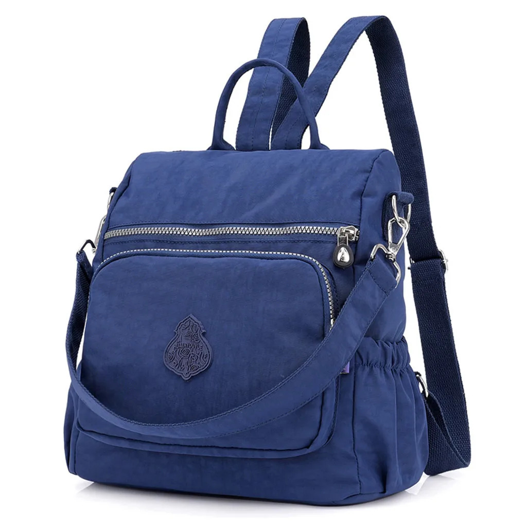 Ship from US Smart Backpack Women Nylon Shoulder Bag Elegant Daily Shopping Rival 250304FBB