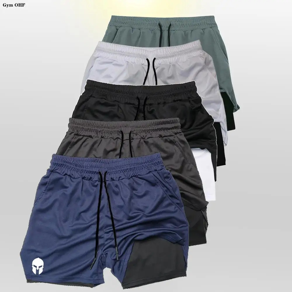 Spartan Compression Shorts 2in1 Mens Casual Beach Gym Fitness Jogging Sports Breathable Quick Dry Elastic Swim 250224