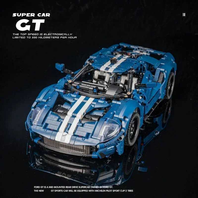 GT 42154 Technical 1486PCS 1 12 Building Blocks City Super Speed Race Car Assembly Model Set Vehicle DIY Assembly Toy Kids GiftsT250304