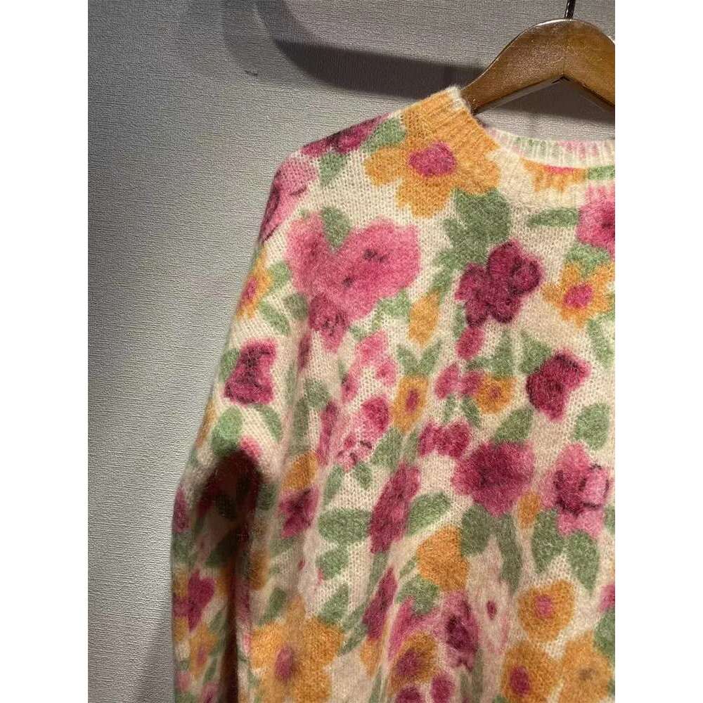Women's Wool And Mohair Blend Ral Sweater Autumn Winter Pullover Long Sleeve Female O-Neck Jumper