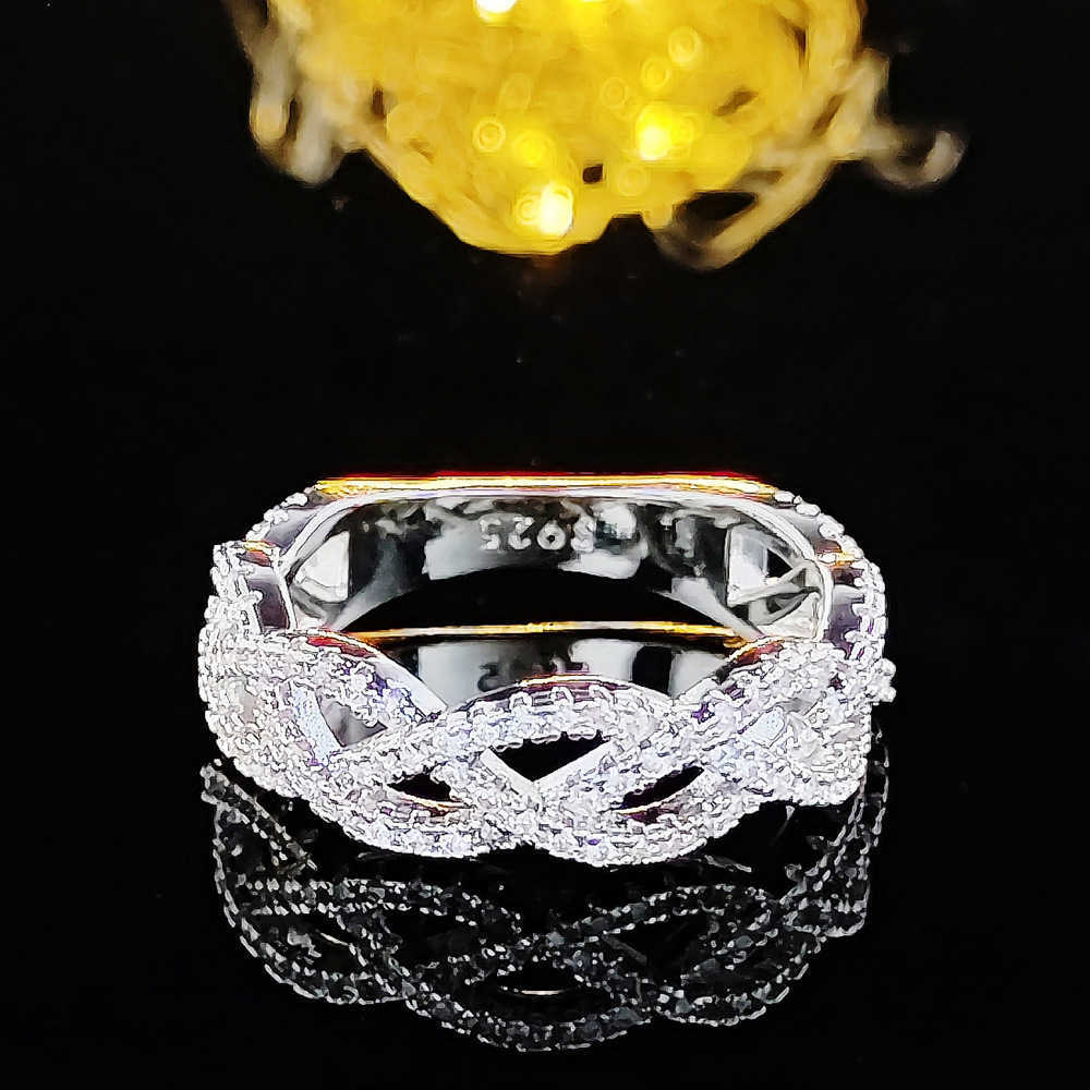 Couple Rings Zircon Circle Ring Female Shein Popular Engagement Ring r6884 H25303
