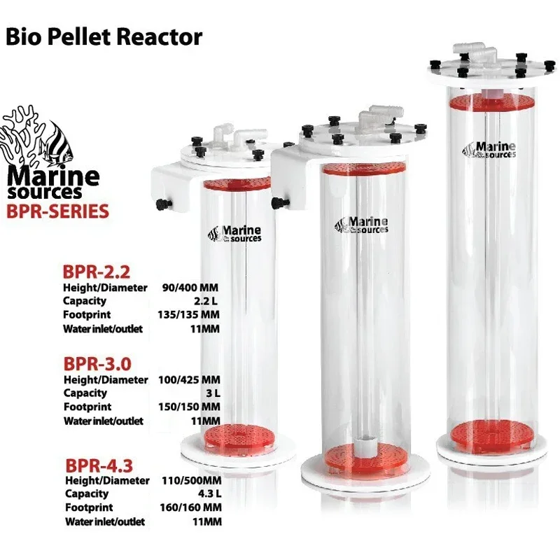 Marine Source Red Devil Seawater coral aquarium filter water purifier removes Bio Pellet Reactors BRP1.0 BPR2.2 BPR3.0 BPR4.3