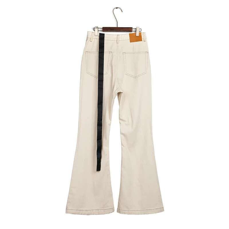 HKSH Men's Tide Dark RO Style Or Pulg Flared Denim Pants Streetwear Fashion Vintage Chic Jeans Casual High Street Hk3538