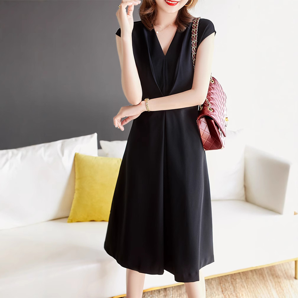 H3123 Slim fit dress for women Summer new European style design sleeve dress trendy