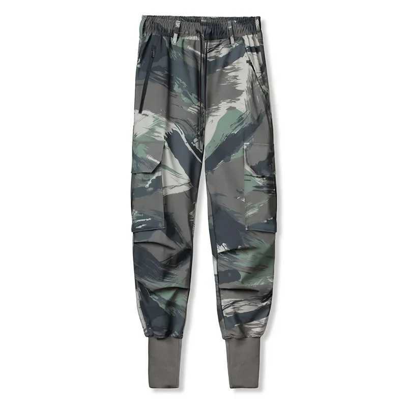 Mens Camouflage Casual Cargo Pants Gym Fitness Jogger Running Exercise Pants Mens Quick Drying Fitness Tracking PantsXJ250303