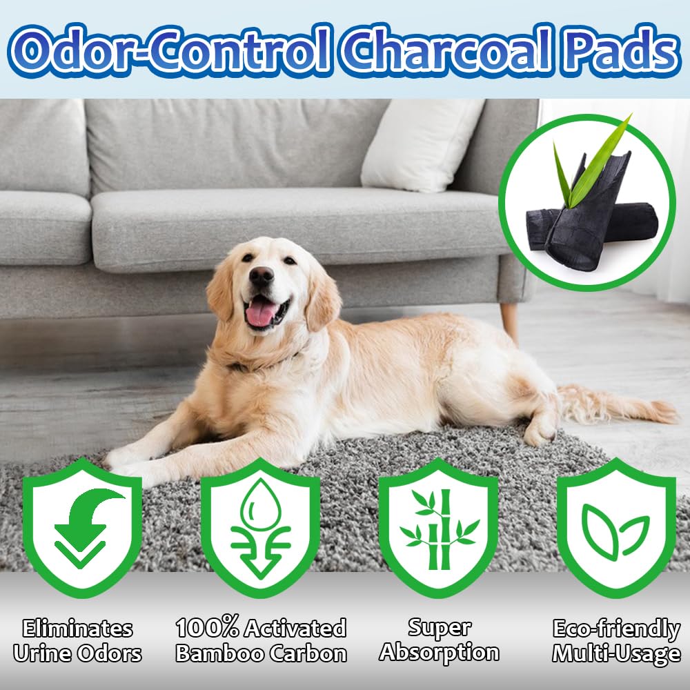 Premium X-Large Charcoal Peepad Set - Durable & Environmentally Friendly Potty Training Mat for Canines up to 28