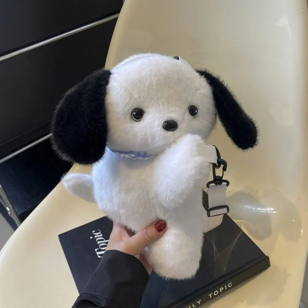 Korean Style Plush Animal Backpack Doll Toy Soft Stuffed Animal Shoulder Bag Adjustable Strap Bear Sheep Crossbody Bag Outdoor 250303
