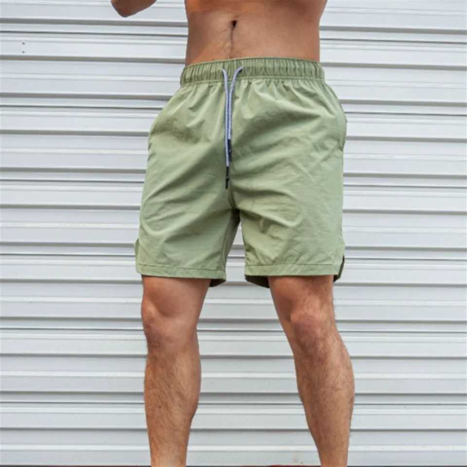 new Men Hot Shorts Light Weight Thin Short Pants Running Squat Fitness Shorts Men GYM Wear Quick-drying Drawstring ShortsT250304