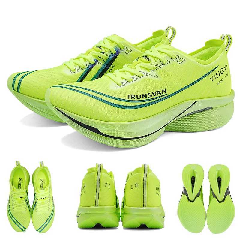 IRUNSVAN hot 2025 Carbon Trail Marathon Air Cushion Men Sports Running Shoes Trendy Casual Unisex Z250304