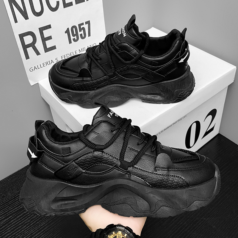 Designer s New Fashionable Lightweight Breathable Mesh Men s Trendy Versatile Thick Bottom Sports And Leisure Skateboarding Shoes For Spring And Summe