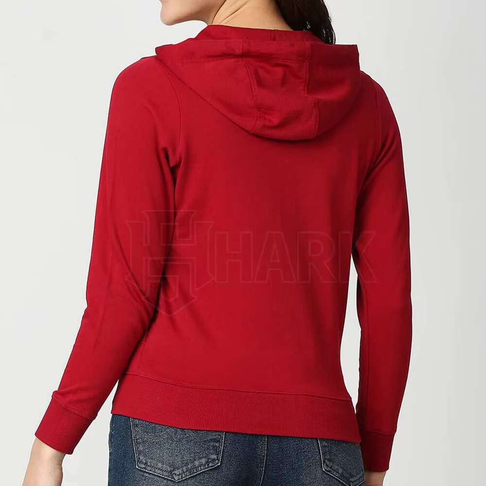 Wholesale Breathable Latest Style Solid Color Customized Women Hoodies