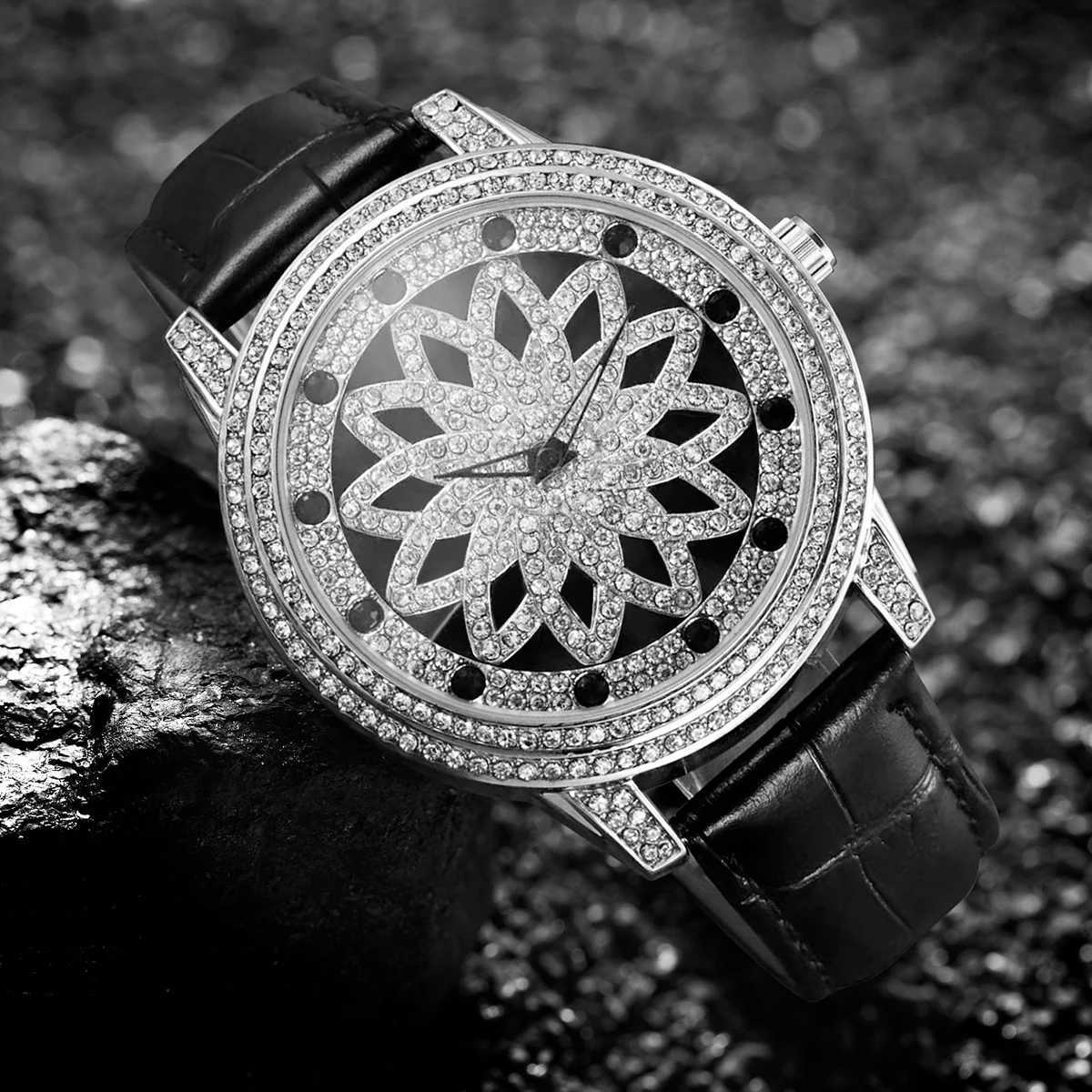 Fashionable Full Diamond Lucky Star Rotating Leather for Men and WomenXJ250304