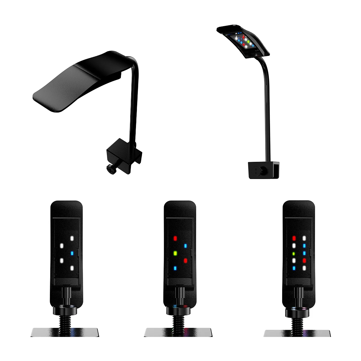 Fish tank 6W small clip light mini led usb plug lighting highlight aquarium water plant lamp fill light translucent clip light
