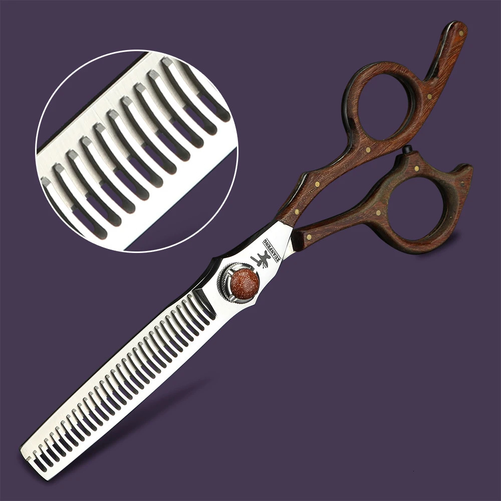 VG10 Steel 6-inch Professional Hair Scissors Barber Cutting and Thinning Scissors Set 250304