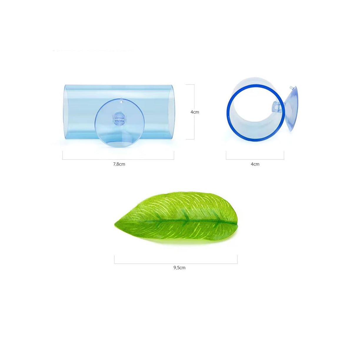1/2Pcs Betta Fish Acrylic Tube Tunnel Hollow Design Fish Tank Decorations For Better Observation Fish Improves Betta's Health