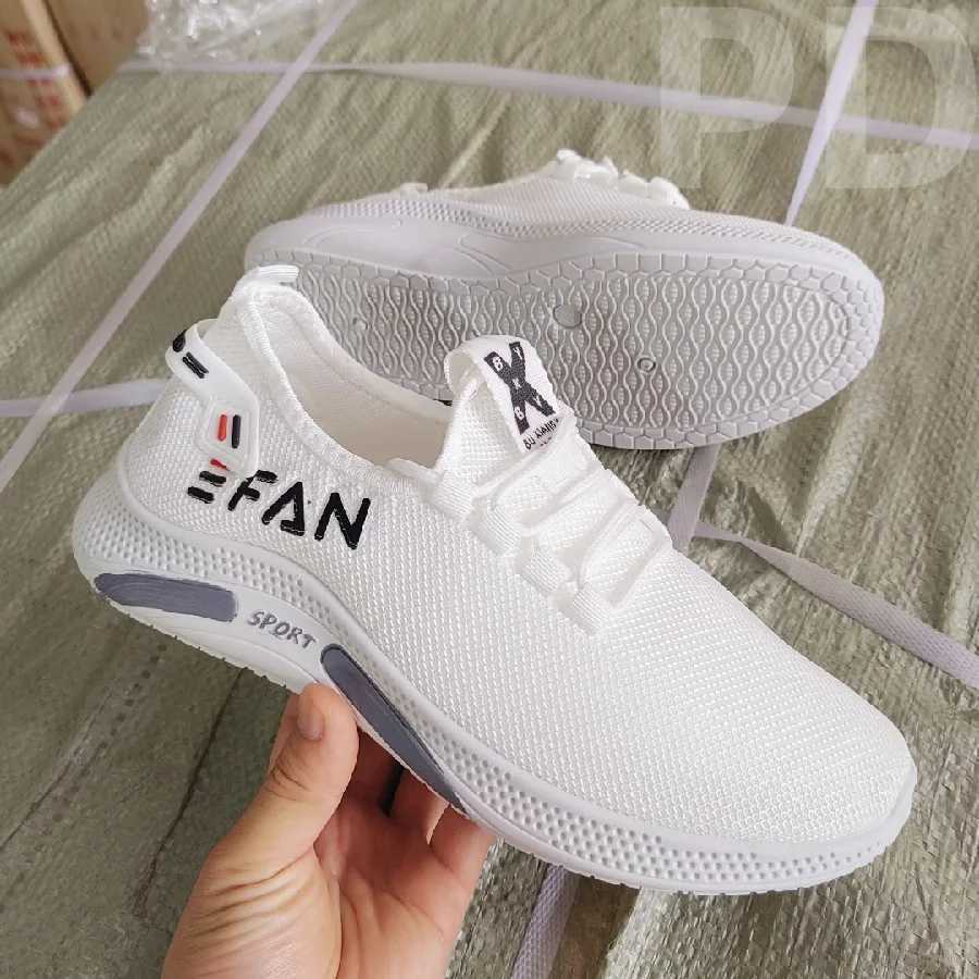 Spring White Casual Shoes Breathable Non-slip Walking Sneakers Men Shoes Outdoor 2024 Comfortable Fashion Lace Up Running ShoesC250304