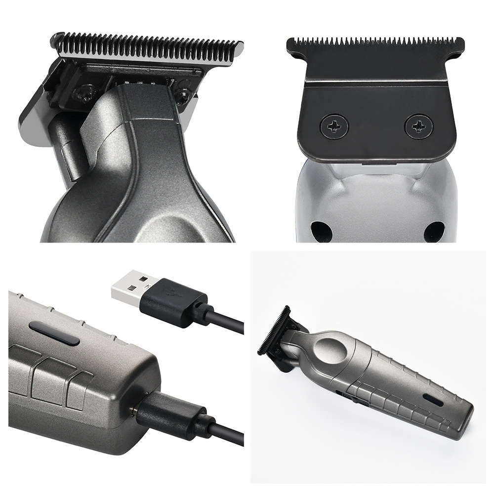 High Power Professional Barber 2PC Set 8000rpm Shaver Sculpting Salon Hair Trimmer Ceramic Blade Clipper Finish Machine 240731