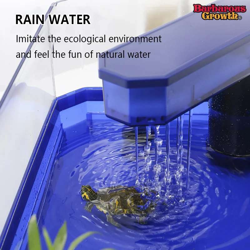 Plastic Transparency Turtle Tank House With Areas To Breed Feed Swim Bask Indoor Enclosure Reptile Habitat Water Turtles Cage