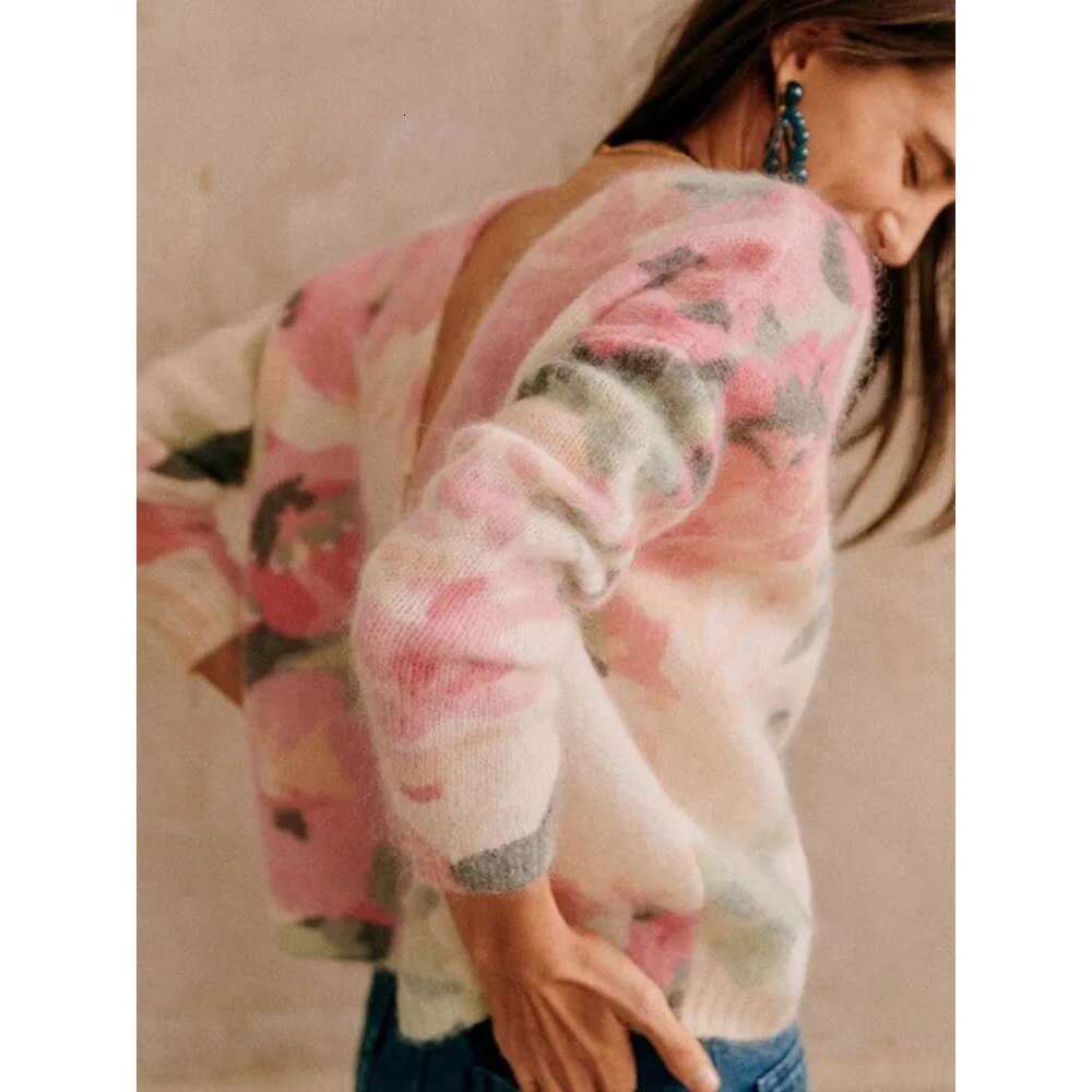 Two Sides Wear Women Wers Knit Cardigan Autumn Winter Female V-Neck Long Sleeve Sweater Knitwear Tops
