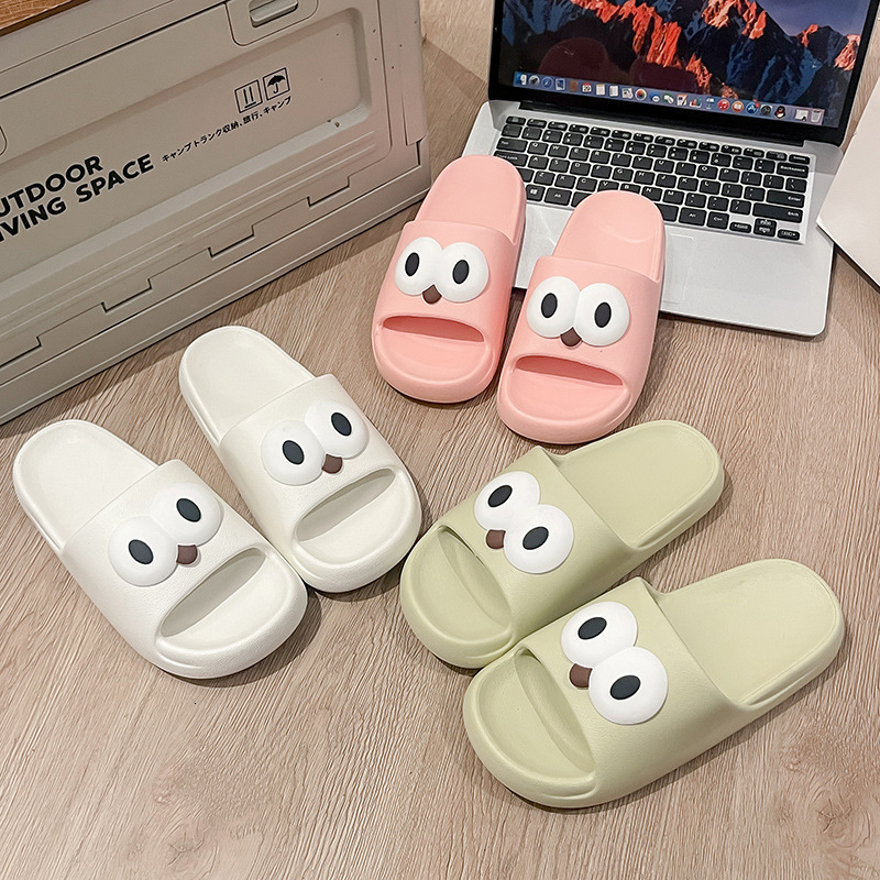 designer sandals Cool women's summer EVA new style for outerwear thick soft sole couple cartoon home anti slip cool slippers men
