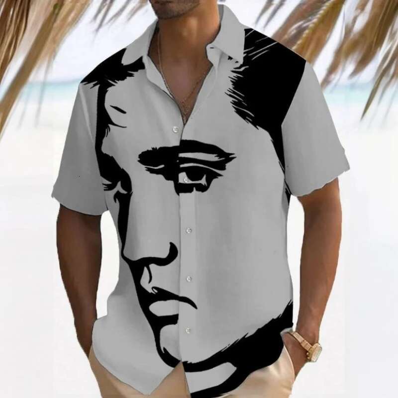 Men's Shirt Personalized 3D Printed Short Sleeved Beach Casual Wear Designer Shirt Loose And Oversized Hawaiian Breathable Comfortable Shirt Men&