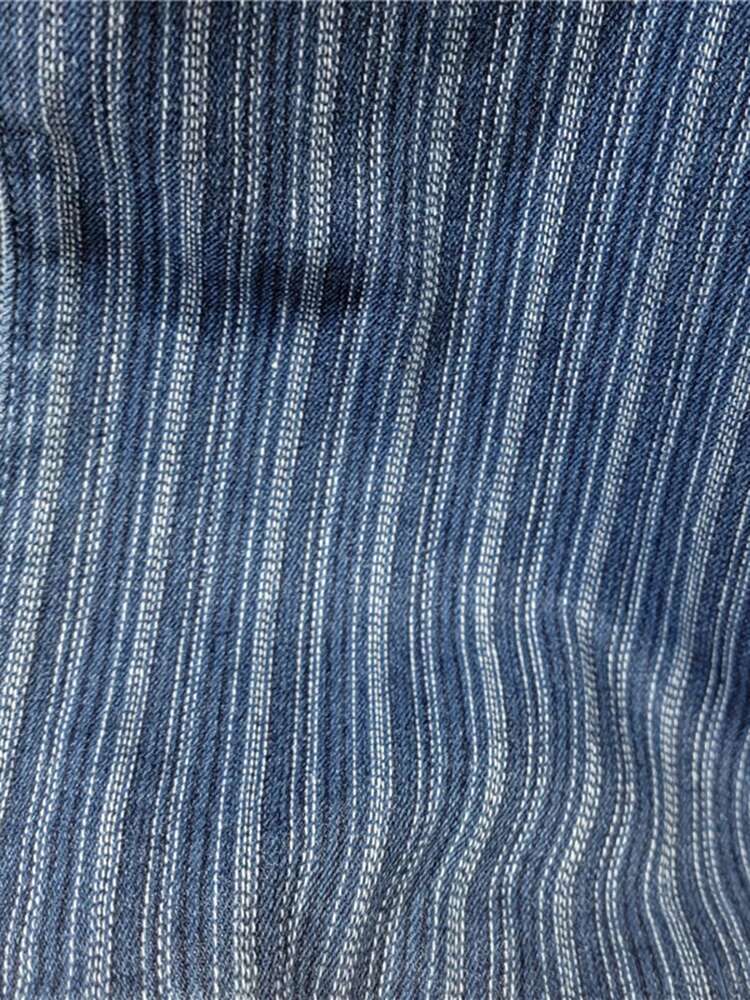 DEAT Women's Jeans High Waist Washed Striped Loose Straight Wide Leg Vintage Causal Denim Pants 2025 Spring New Fashion 29L8450
