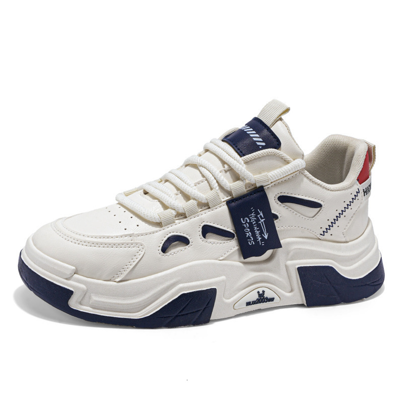 2025 Spring summer New Designer Men s Lace Up Shoes Original Lightweight Breathable White Shoes Multi Functional Thick Soled Sports And Leisure Board 
