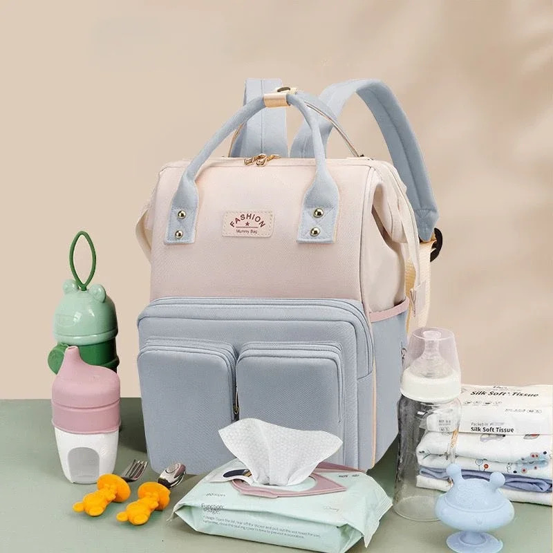 Multifunctional Large-capacity Mommy Bags for Outings Travel Backpack Waterproof Portable Mother and Baby Bag Womens Backpack 250304