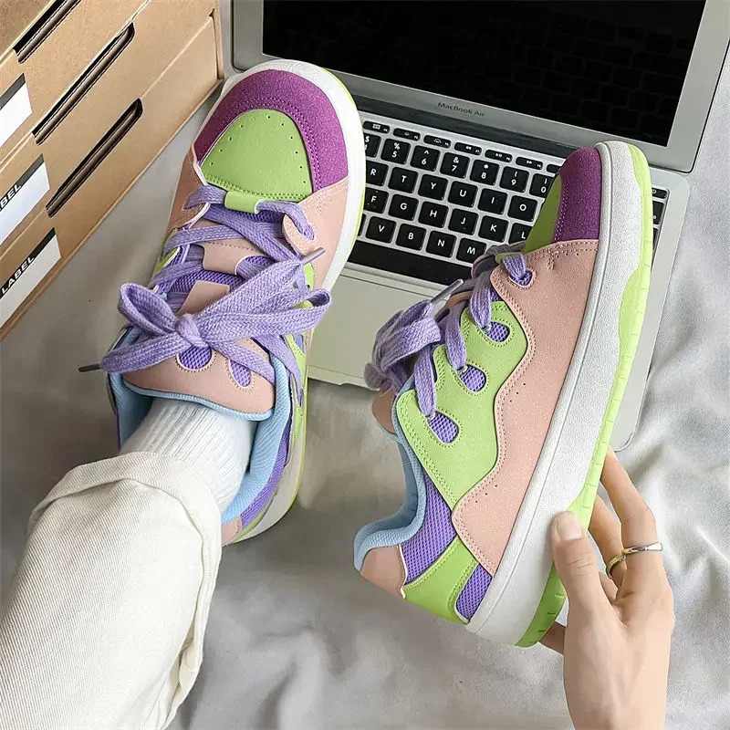 Mens Trendy Skate Shoes Men Women Fashion Casual Outdoor Stylish Womens Skateboard Shoes Streetwear Platform Sneakers 250228