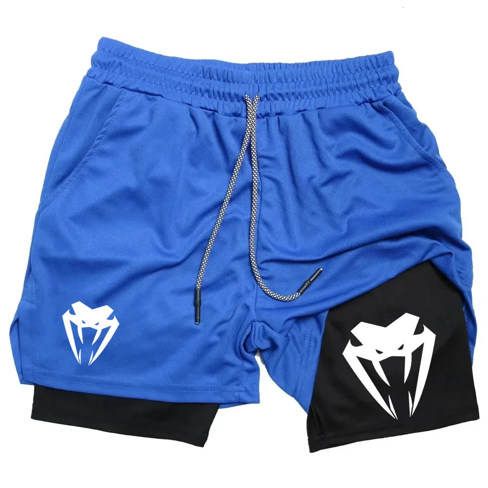 Running Shorts Men Fitness Gym Performance Sports Summer Casual 2 In 1 Mesh Quick Dry Workout Compression Jogging 250224