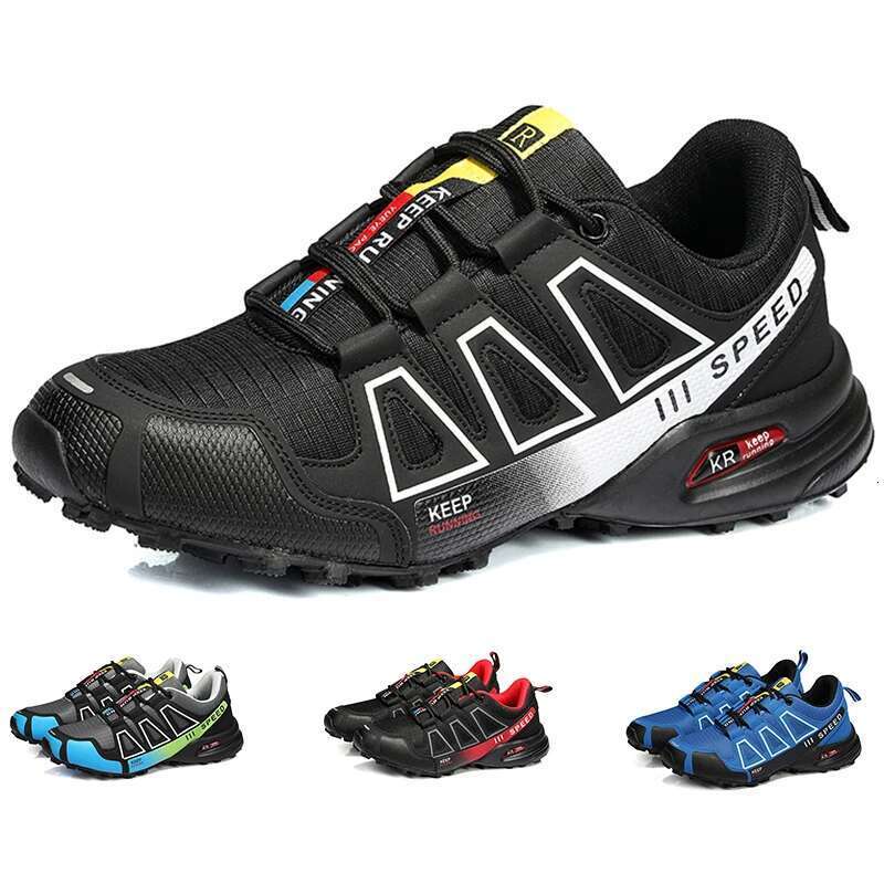 Fashion Men Lockless Cycg Mountaineering Cross-Country Anti-Collision Outdoor Sports Casual Shoes