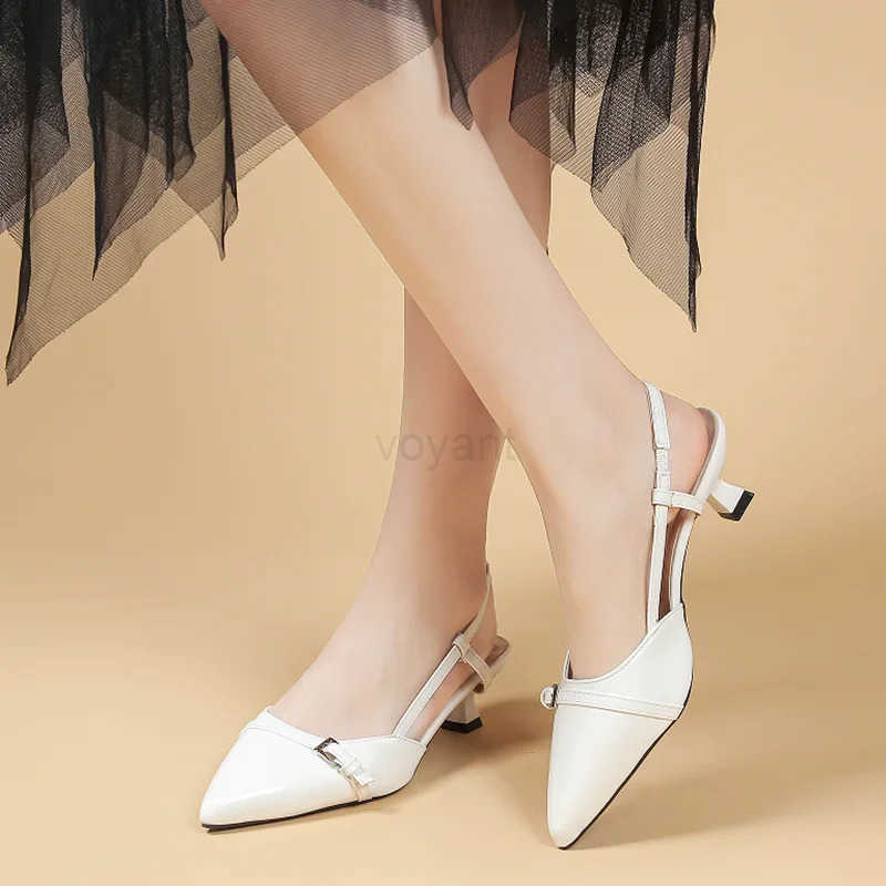 Pointed Toe Sexy Mid H Party Patent Sandals Wen Gladiator Sandals Designer Summer Brand Pumps Slingback Dress Slippers Z250304