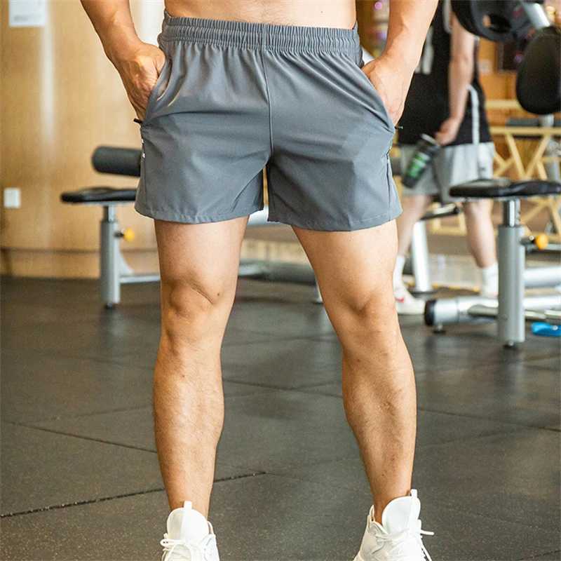 Men Sports Shorts Quick Dry Short Running Fitness Shorts Basketball Training Mini Pant Male Sportpant Summer Gym Clothing OrangeT250304