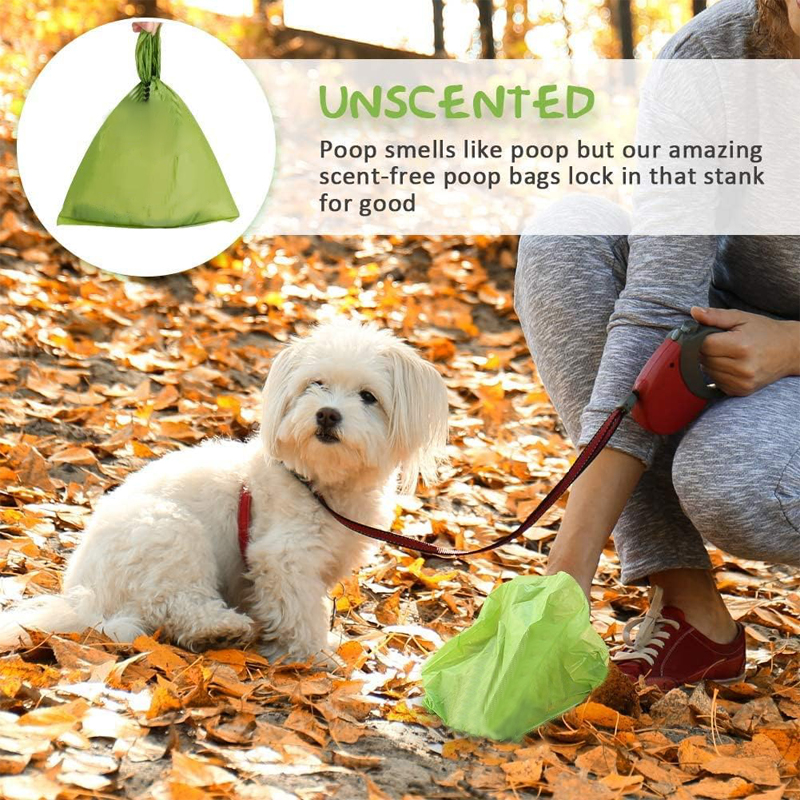 Dog Poop Bag Biodegradable Extra Thick Strong Dog Waste Bags with Dispenser Outdoor Pet Garbage Bag Pet Accessories