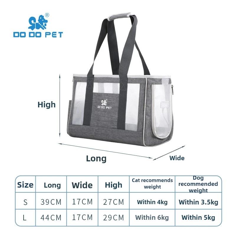 Cat Bags Portable Dog Carrier Bag Mesh Breathable Carrier Bags for Small Dogs Foldable Cats Handbag Travel Pet Bag Transport Bag