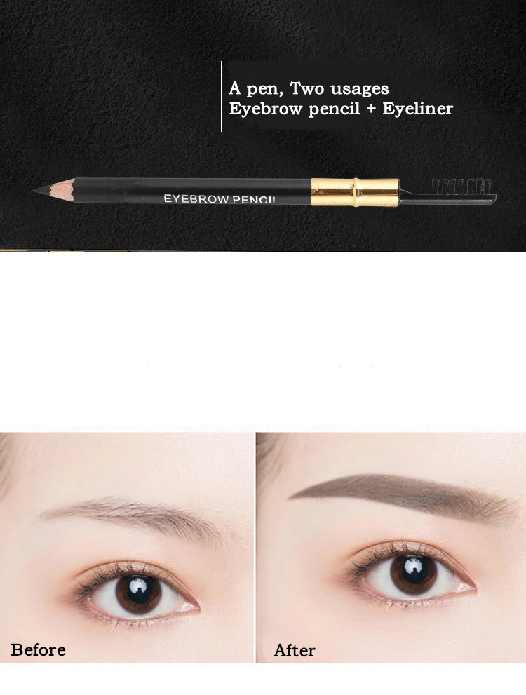 Make-up for Women Makeup Eyebrow Pencil Brush Cosmetic Tools Wholesale Waterproof Eyebrow Eyeliner Beauty Cosmetics 250222