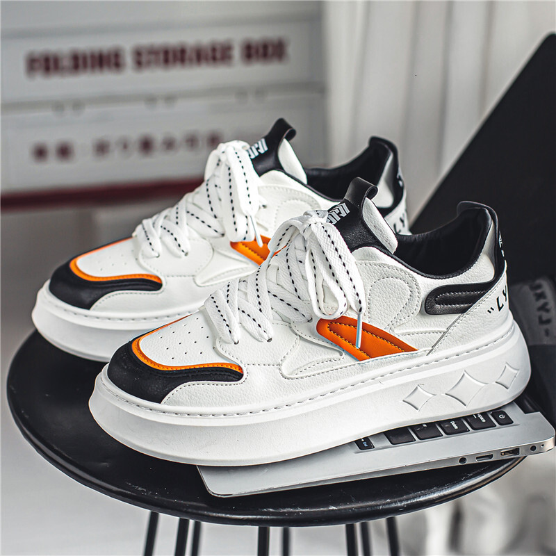 Men's Versatile In Spring. Low Top Casual Board Students. Thick Soles For Sports Increased Height And Small White Trendy Shoes Are Popular On The