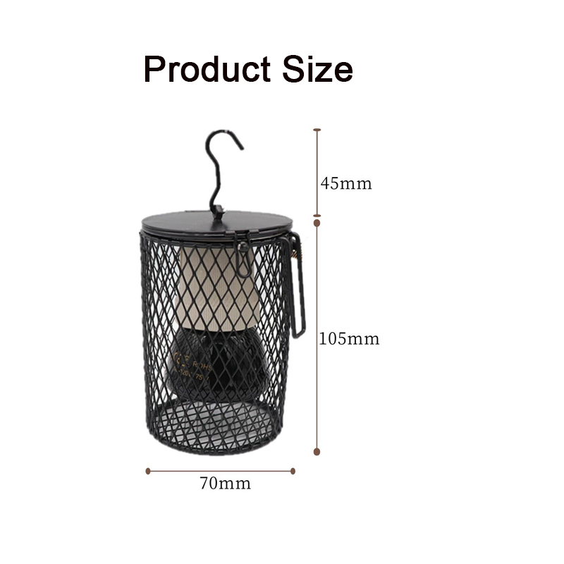 E27 Pet Heating Lamp for Turtle Snake lizard Infrared Ceramic Emitter Heat Light Reptile Lamp With Anti Bite Spring EU Plug