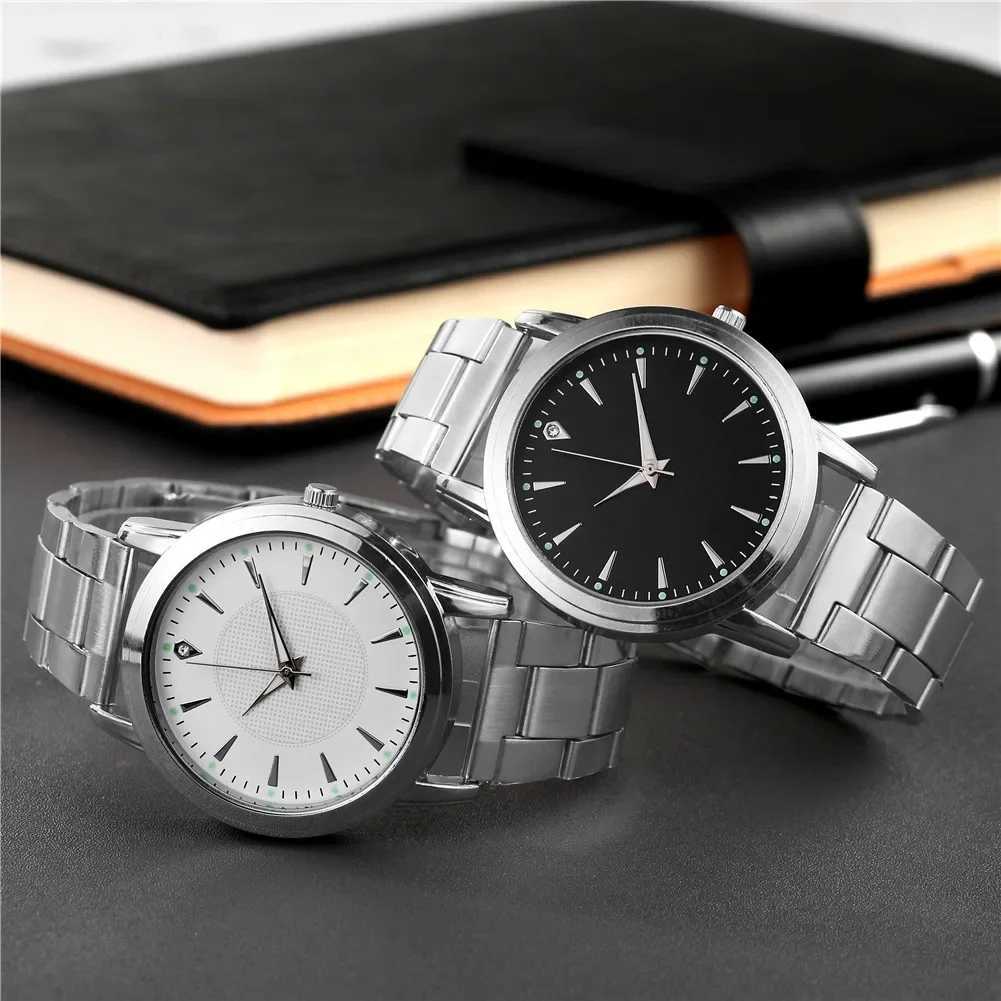 Luxury 2024 Fashion Diamond Couple Watch Stainless Steel Silver Mesh Str Womens Quartz Womens Hot SellingXJ250304