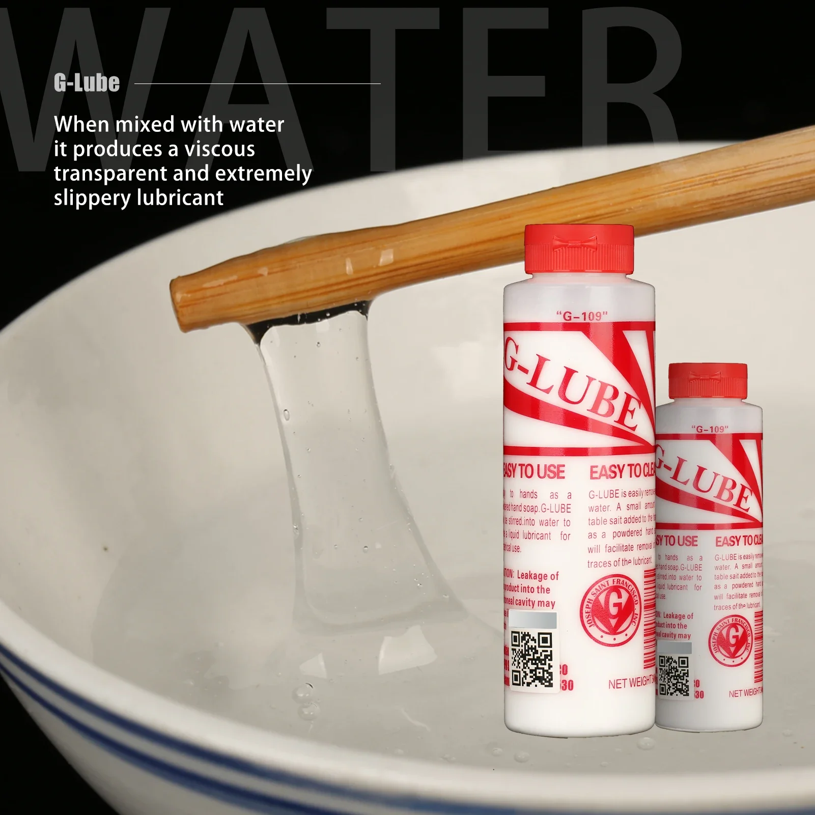 G-lube Lubric Powder Mixes with Water One Bottle Makes 17+ Gallons of Lubricant for for Pets, 10-Ounce