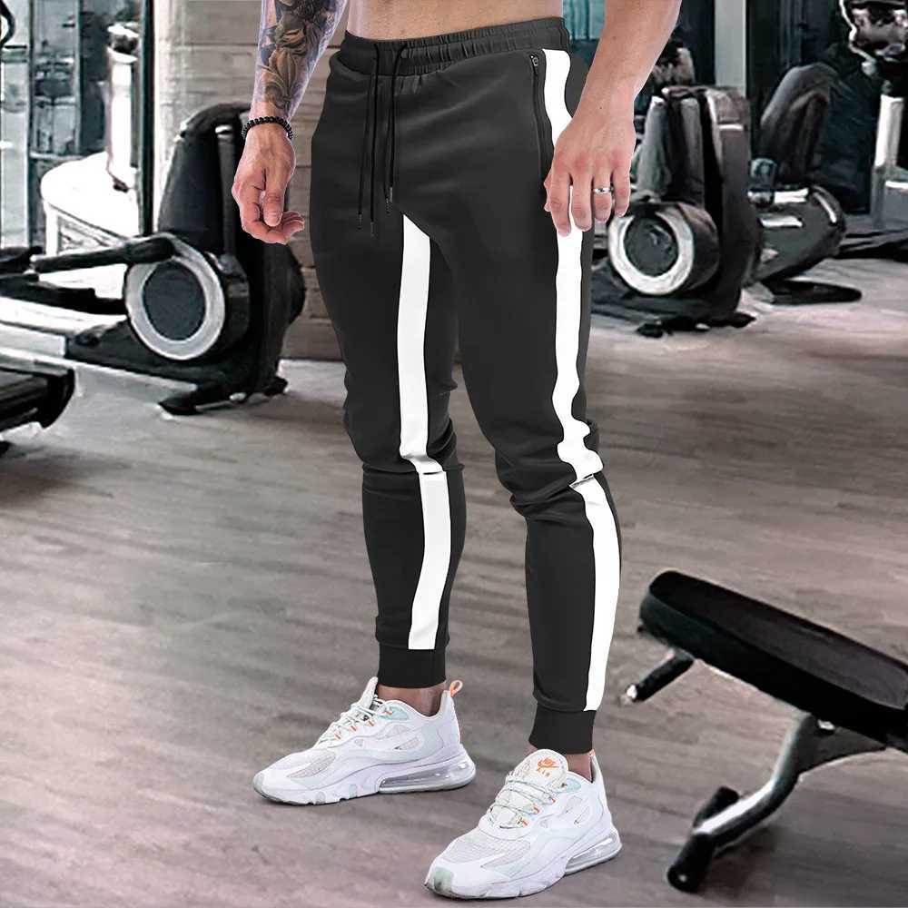 Autumn pants mens fitness sportswear elastic waist sports pants loose gym jogging sports pantsXJ250303