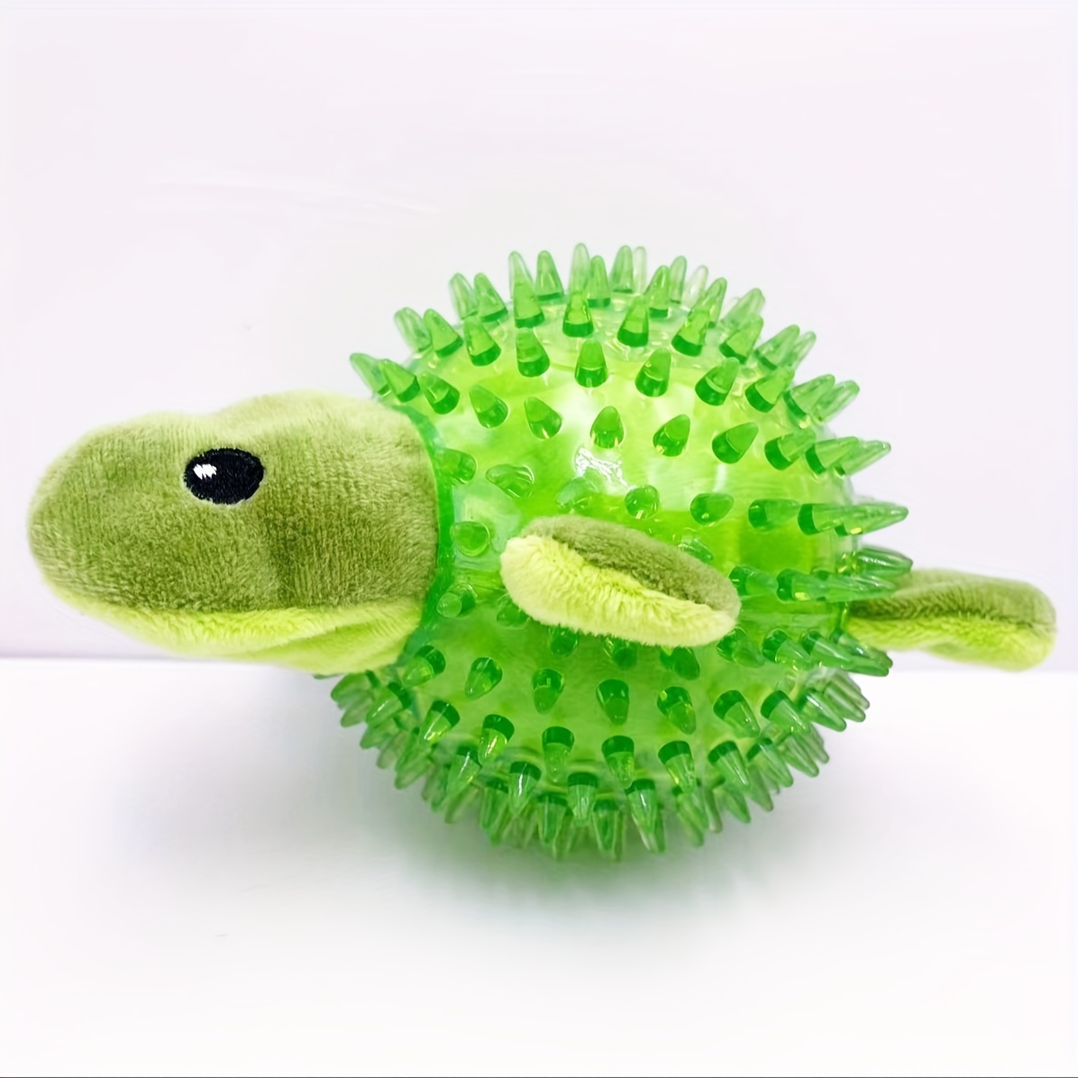 1pcs Pet Dog Spiny Ball Sound Resistant Bite Molars Floating Rubber Turtle Hedgehog Toy Supplies