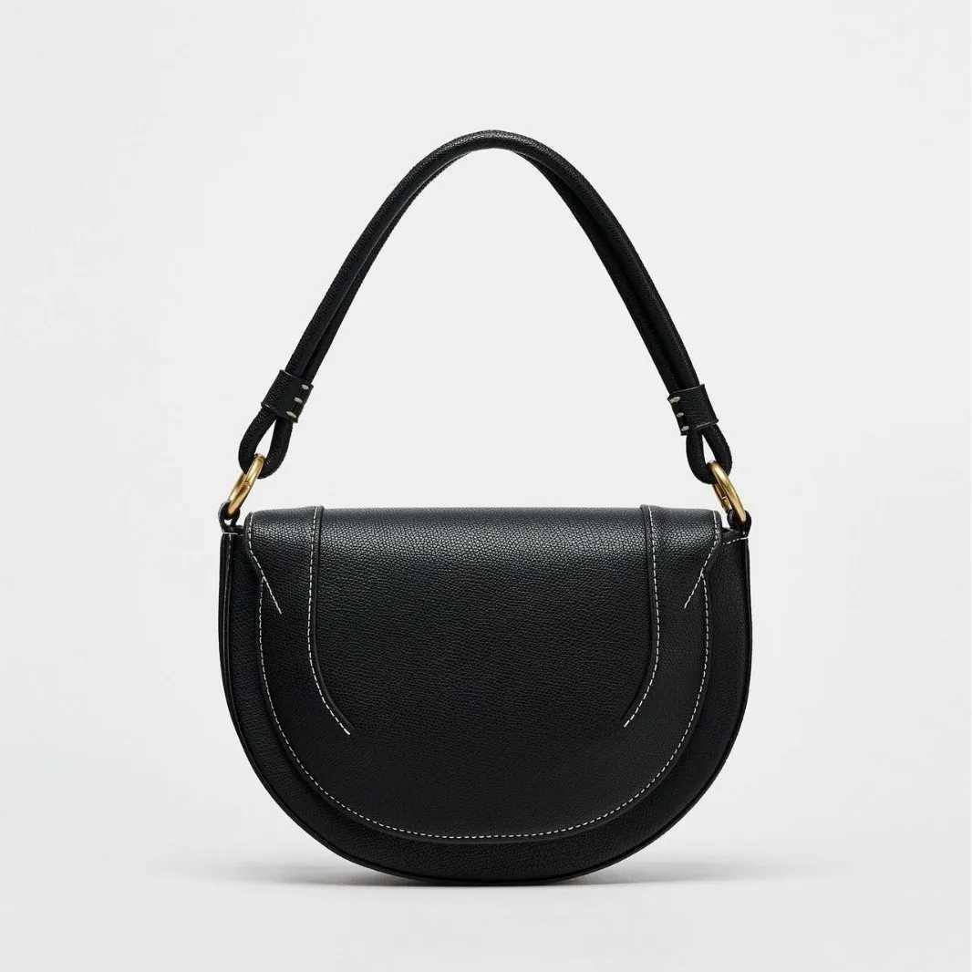 Fashion Angola Red Saddle Women Shoulder Bags Designer Small Flap Handbags Luxury Pu Leather Wide Strap Crossbody Bag 2025 Sac Z250303