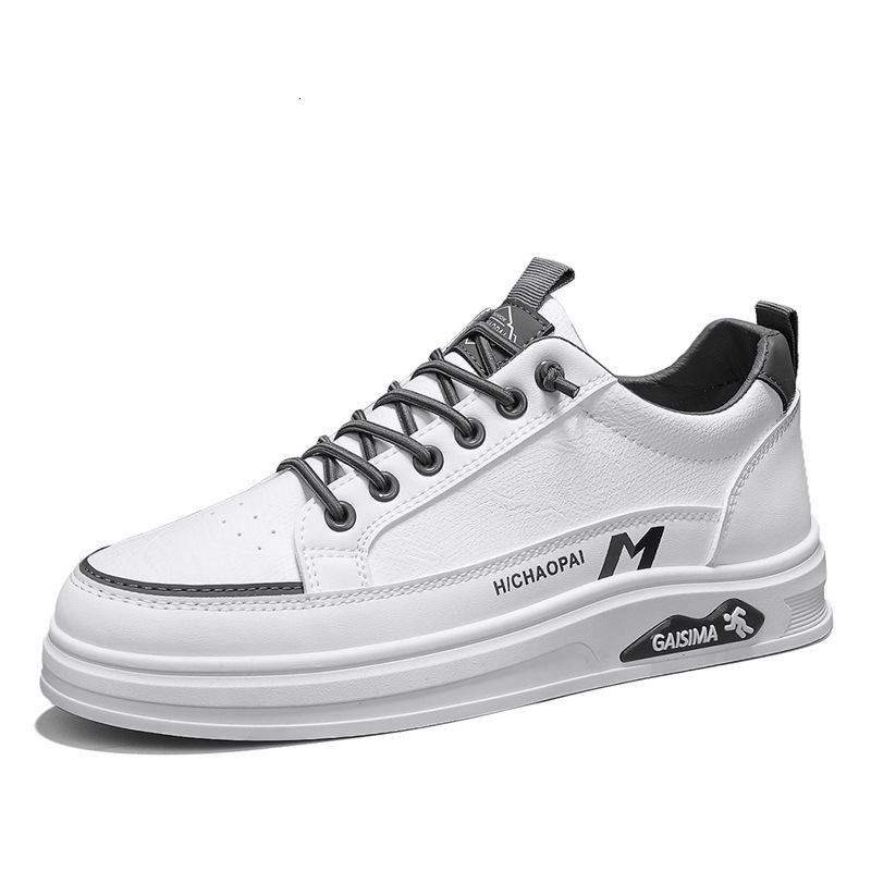 Spring New Men's Designer Shoes Low Top Skateboarding Student Thick Sole Multifunctional Outdoor Sports And Leisure Shoes Leather Upper Men'