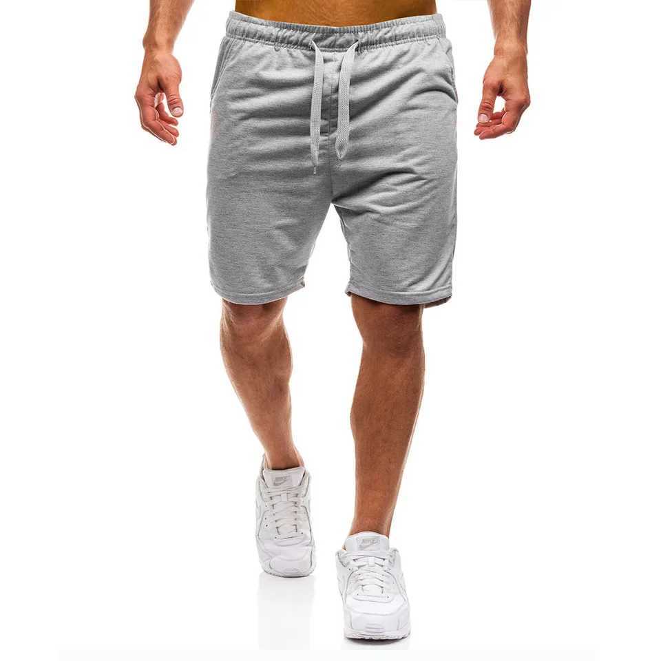 2024 New Summer Running Shorts for Men Casual Jogging Sport Short Pants Solid Color Drawstring Loose Dry Gym Sports Shorts T250304