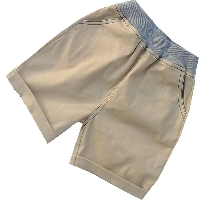 Summer fashion boys soft denim pocket shorts jeans girls casual Trouser childrens clothing diagonal 110 250303