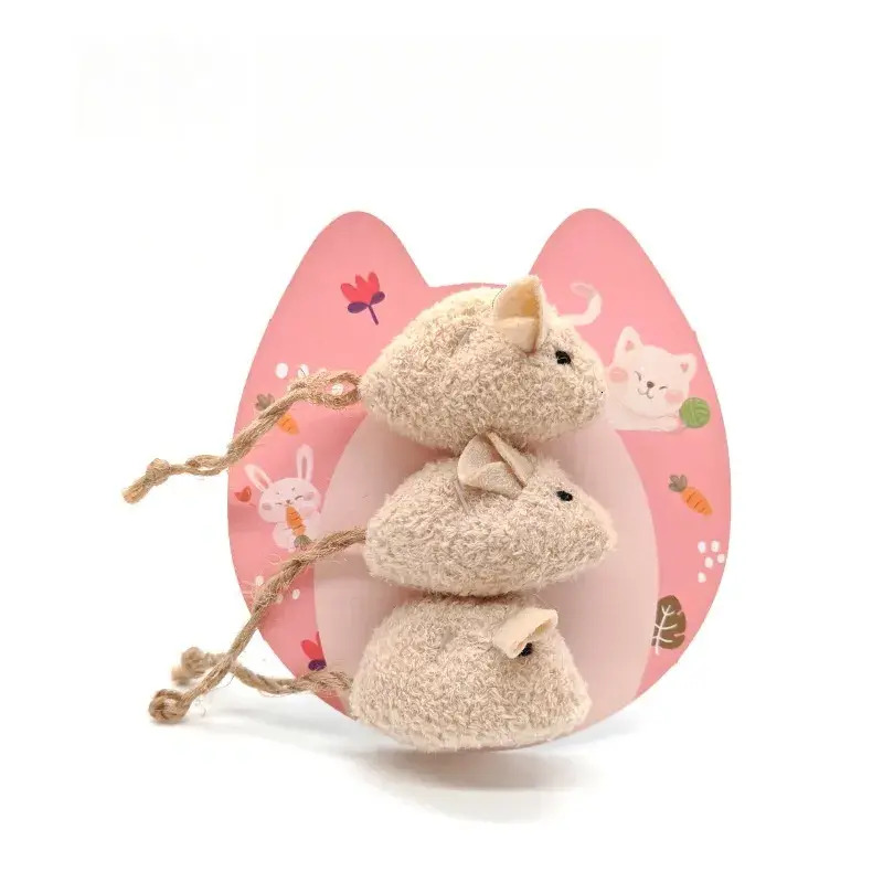 Update Cat Toy Plush Simulation, Cat Mint Toy, Scratch Bite Resistant, Self Soothing, Cardboard Jam Relieving, Little Mouse