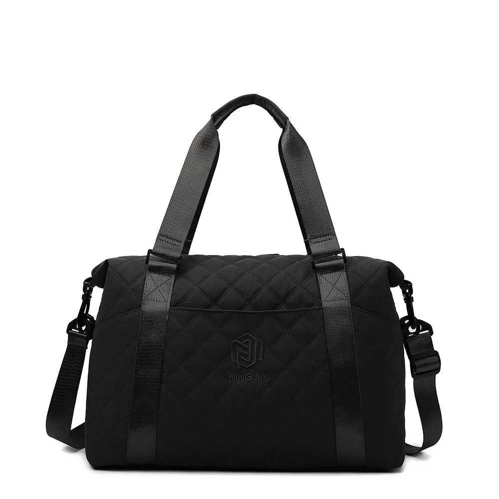 Short-Distance Travel Cross-Body Bag for Women Simple Bag Large-Capacity Water-Repellent Sports Fitness Bag Handbag Business Trip Boarding Bag Y250304