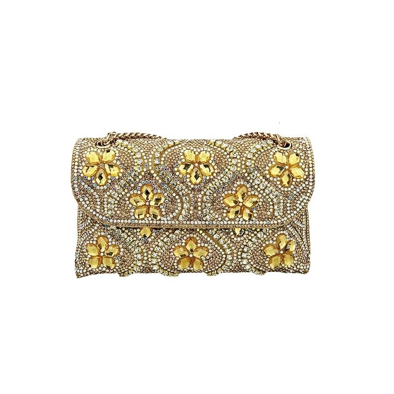 New fashion socialite rhinestone handmade bag, clothing alloy small fragrance style single shoulder crossbody dinner bag